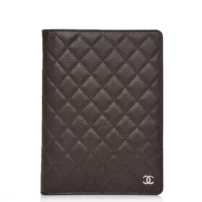 Chanel Caviar Quilted Notebook Agenda Cover Brown 1 of 9