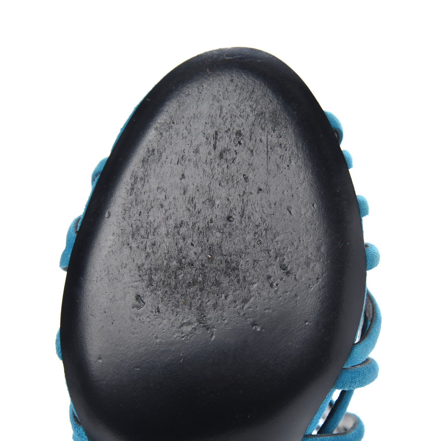 Hermes Suede Moon Sandals 36 Bleu Thalassa 7 of 10