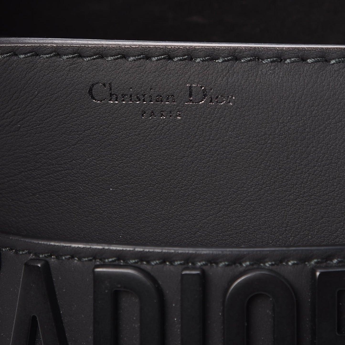 Ultra Matte Calfskin J'Adior Chain Flap Bag Black