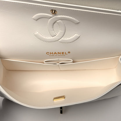 Chanel Caviar Quilted Medium Double Flap White 5 of 10