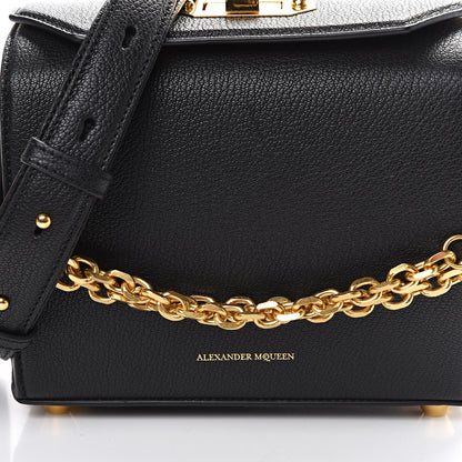 Alexander McQueen Fine Grain Goatskin Box Shoulder Bag 19 Black 6 of 9