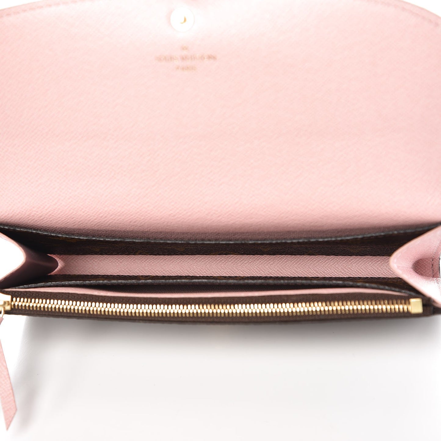 Monogram Emilie Wallet Rose Ballerine