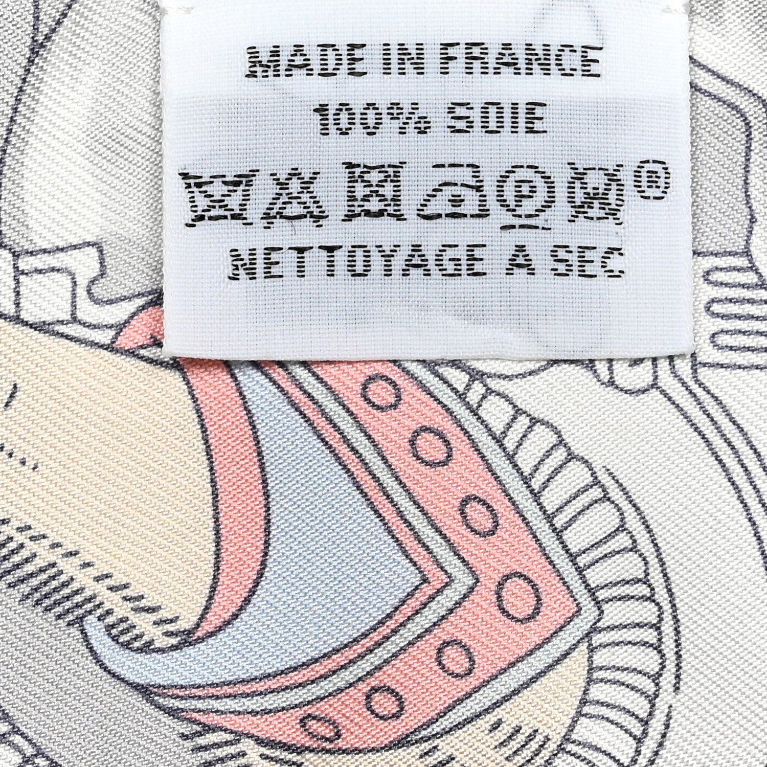 Hermes Silk Sur Mon Nuage Twilly Abricot Bleu Multicolor 4 of 4