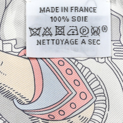 Hermes Silk Sur Mon Nuage Twilly Abricot Bleu Multicolor 4 of 4
