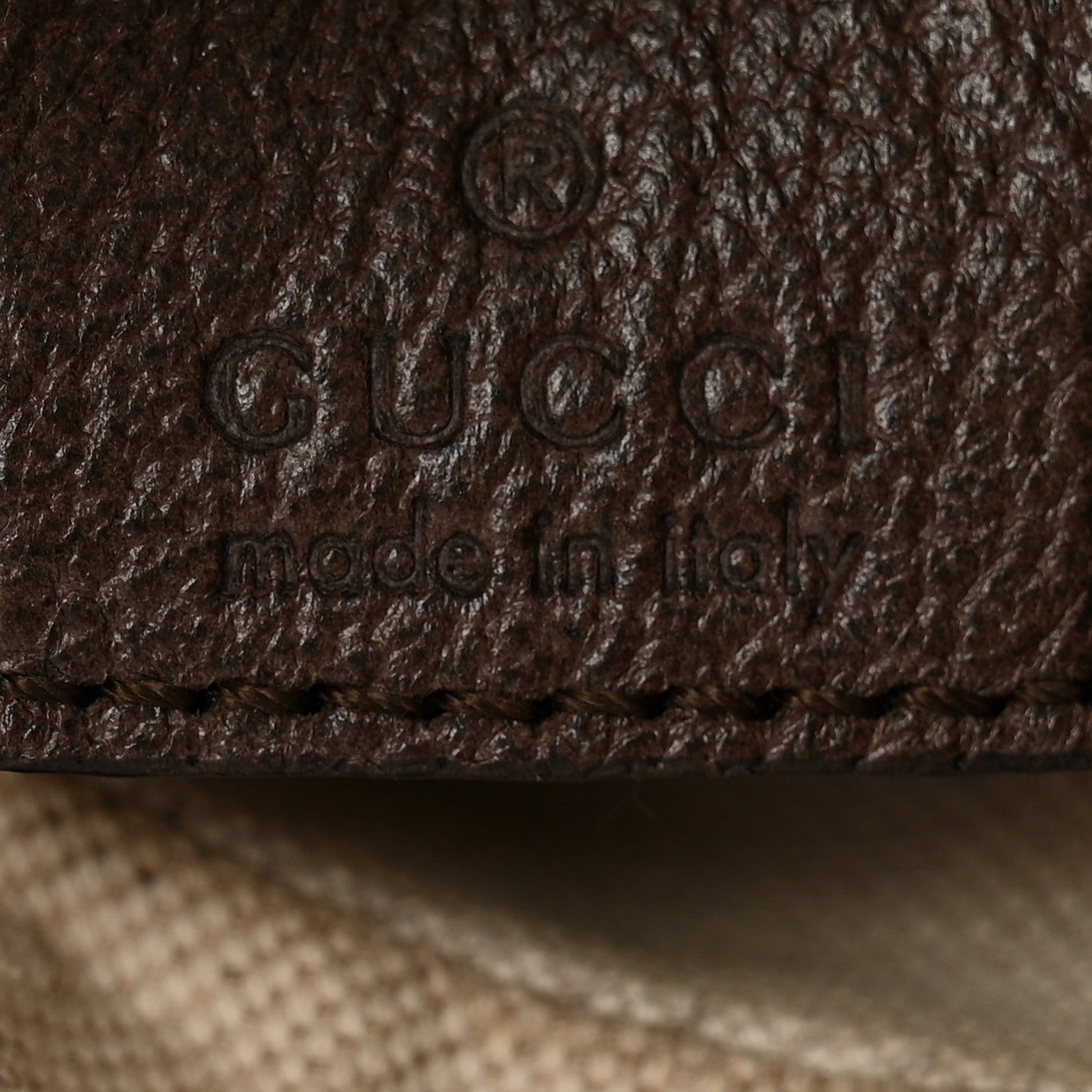 Gucci GG Supreme Monogram Textured Calfskin Web Large Attache Shoulder Bag Beige Ebony New Acero 6 of 12