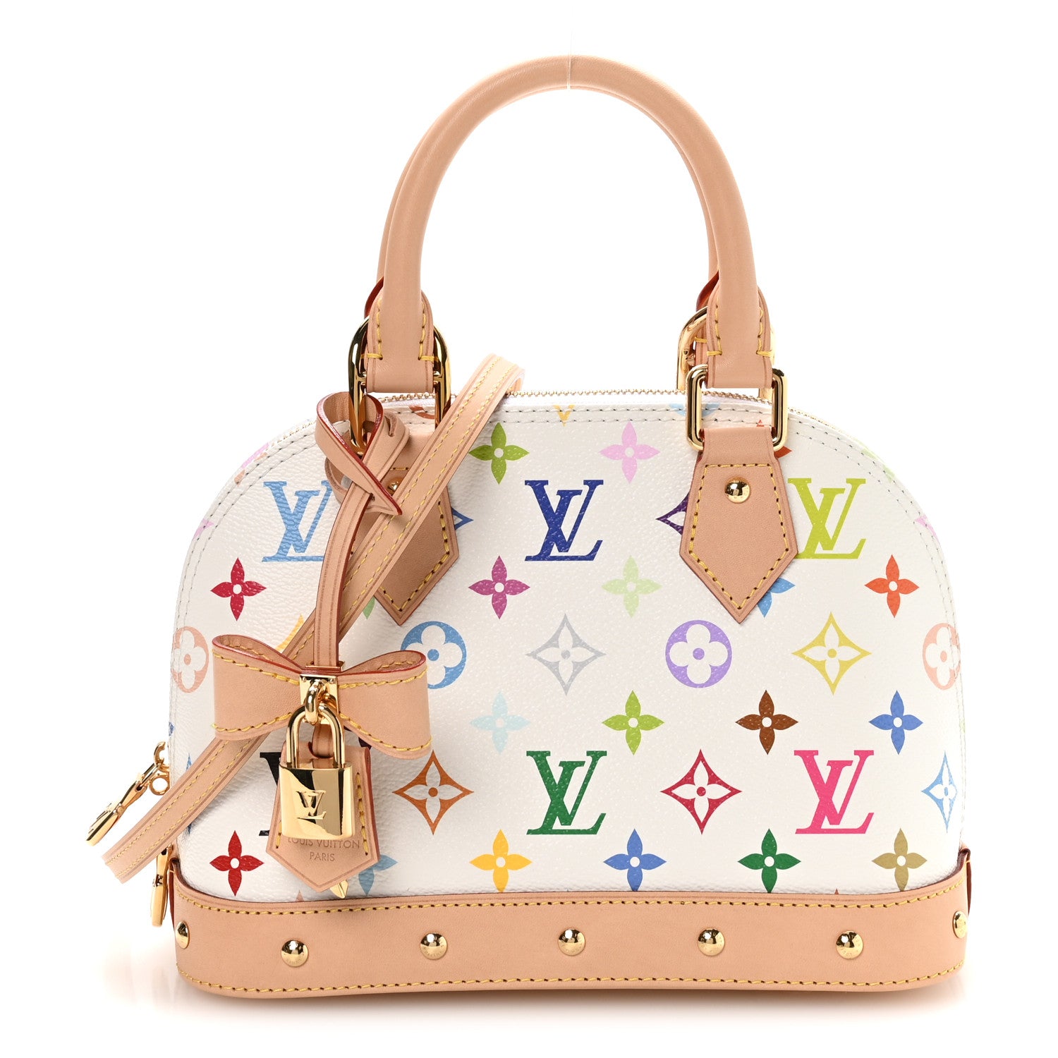 Louis Vuitton LV x TM Monogram Multicolor Alma BB White 1 of 11