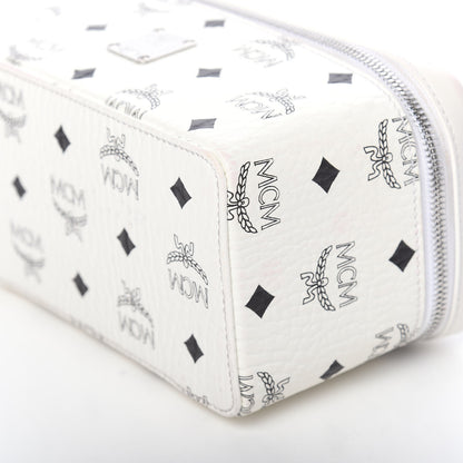 MCM Visetos Vanity Case White 9 of 10