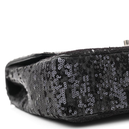 Chanel Sequin Lambskin Medium Moonlight on Water Flap Black 8 of 9