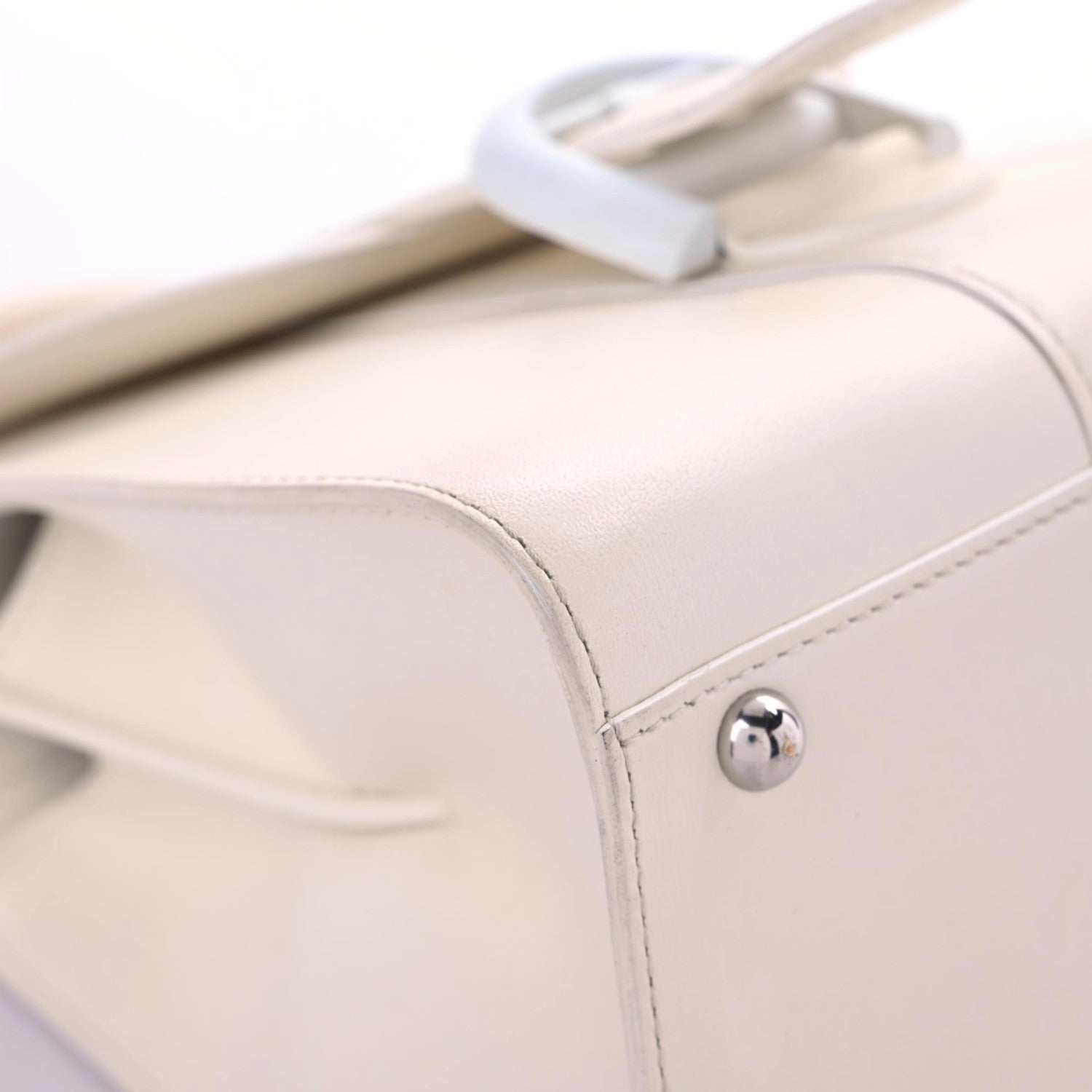Delvaux Calfskin Mini Brillant Satchel Ivory 5 of 18
