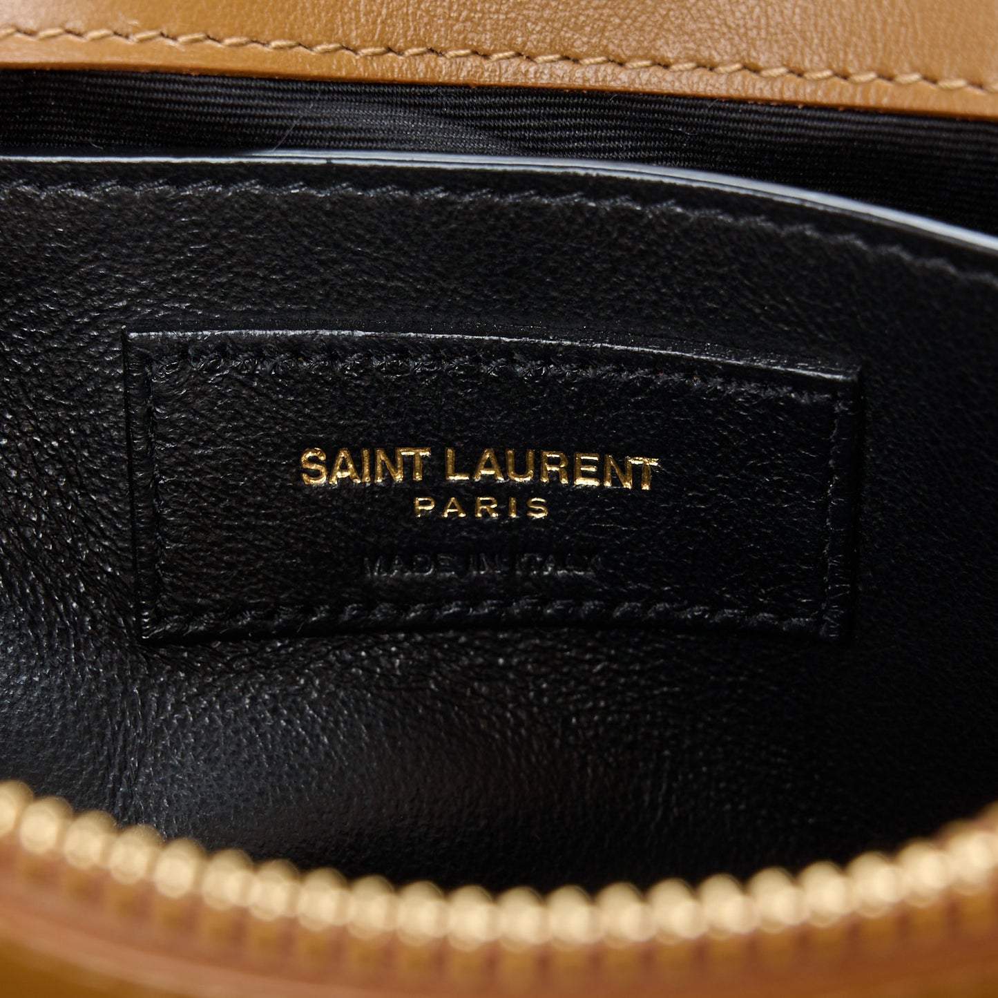 Calfskin Y Quilted Monogram Small Loulou Chain Satchel Dark Natural