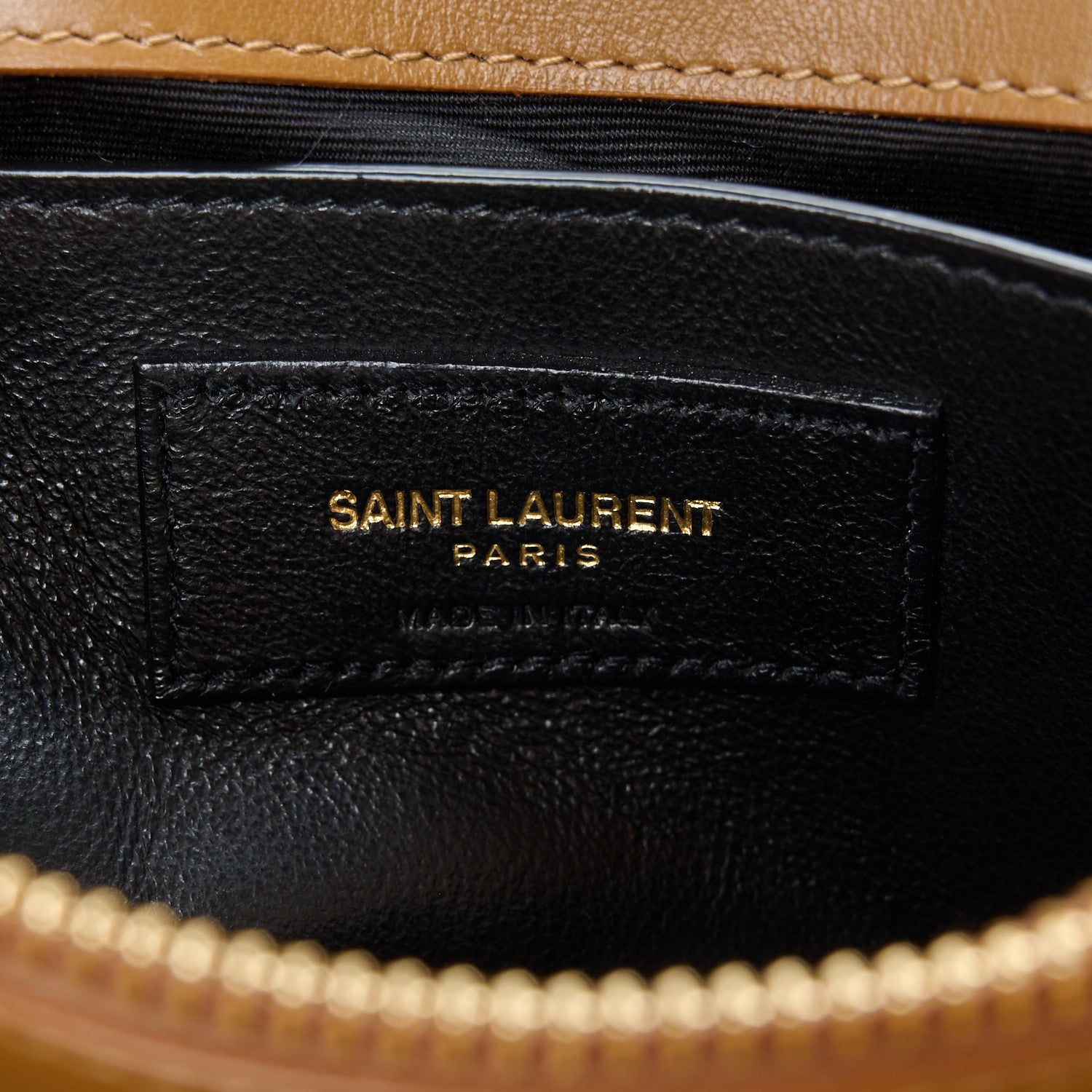 Saint Laurent Calfskin Y Quilted Monogram Small Loulou Chain Satchel Dark Natural 7 of 11