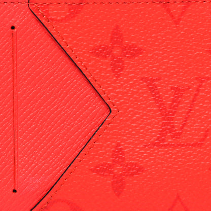 Louis Vuitton Taigarama Coin Card Holder Fire Red 7 of 9