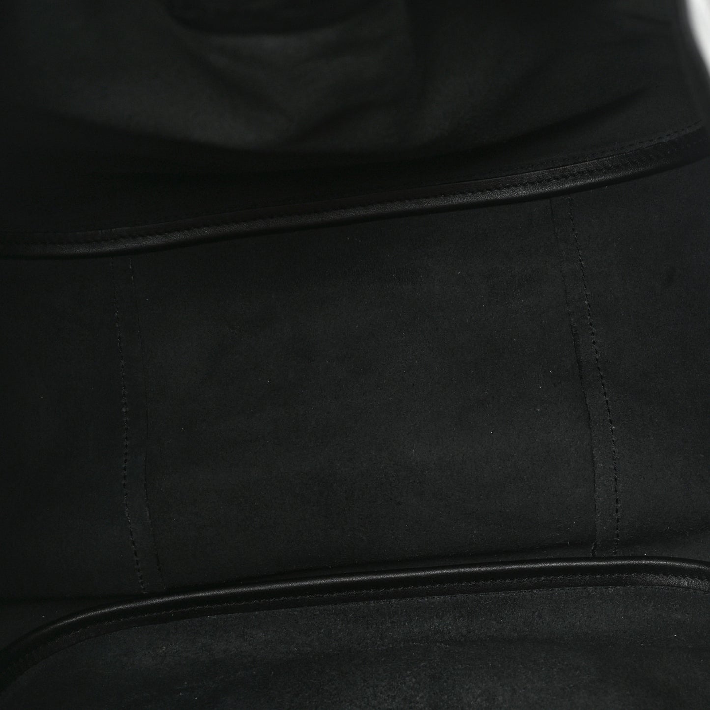 Calfskin Large Ruched Tote Black