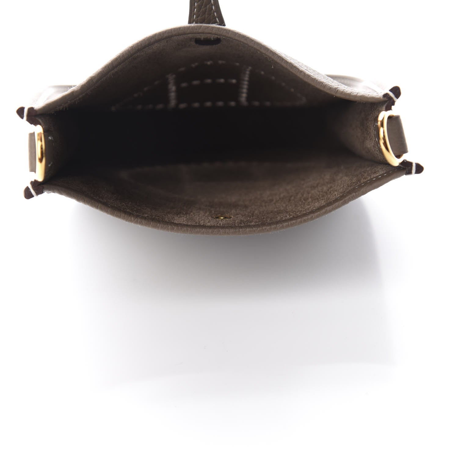 Hermes Taurillon Clemence Amazone Evelyne TPM Etoupe Bleu Indigo 4 of 10