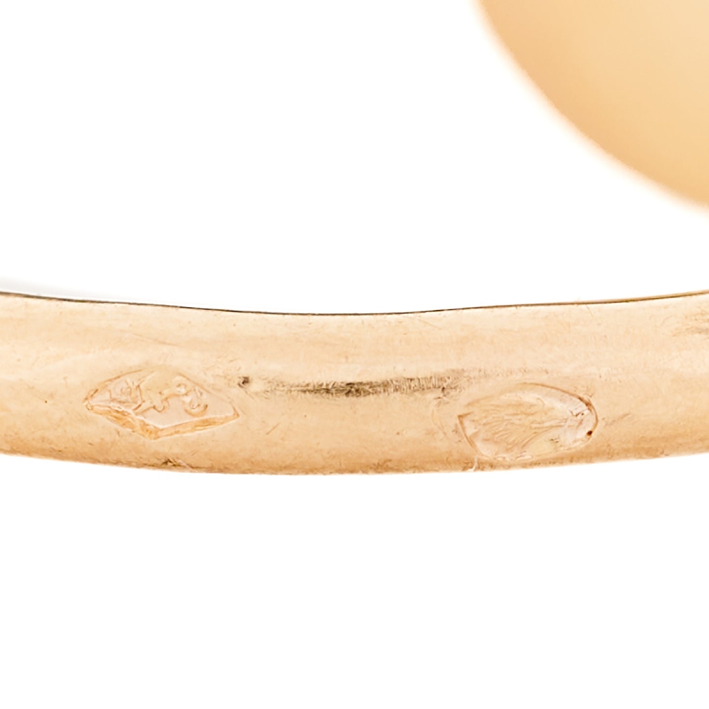 18K Rose Gold Diamond Gambade Double Ring 52 6