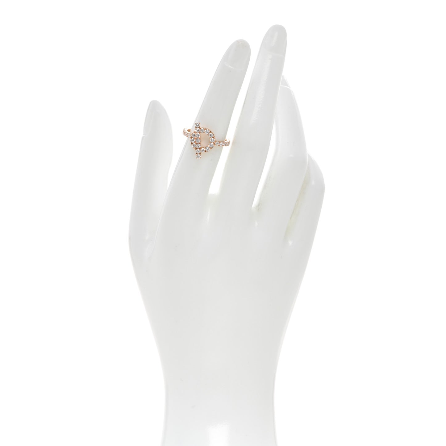 18K Rose Gold Diamond Finesse Ring 51 5.75
