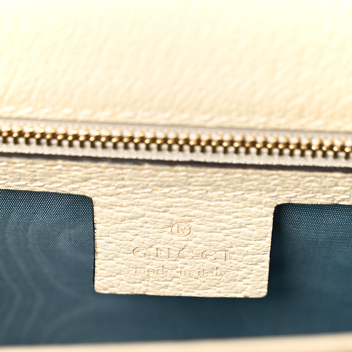 Textured Calfskin Bee Star Print Small Sylvie Shoulder Bag Mystic White