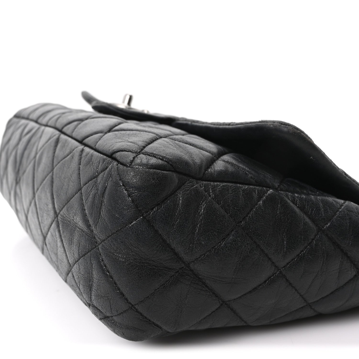 Chanel Lambskin Quilted Jumbo Single Flap Black 10 of 10