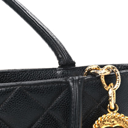 Chanel Caviar Quilted Medallion Tote Black 14 of 15