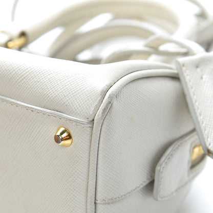 Prada Saffiano Lux Mini Top Handle Crossbody Talco 10 of 18