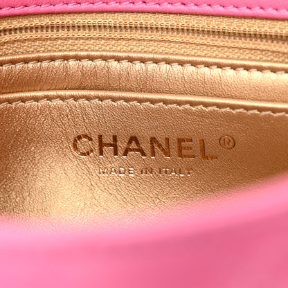 Chanel Lambskin Quilted Mini Pearl Crush Flap Pink 6 of 10