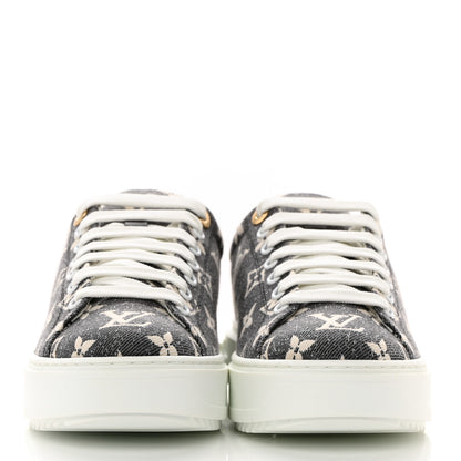 Louis Vuitton Denim Monogram Time Out Sneakers 37 2 of 9