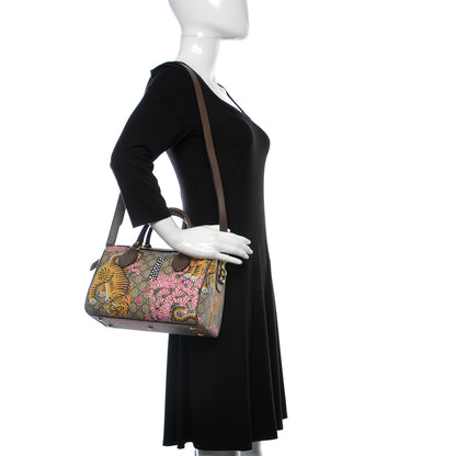 Gucci GG Supreme Monogram Bengal Small Boston Beige Pink 2 of 9