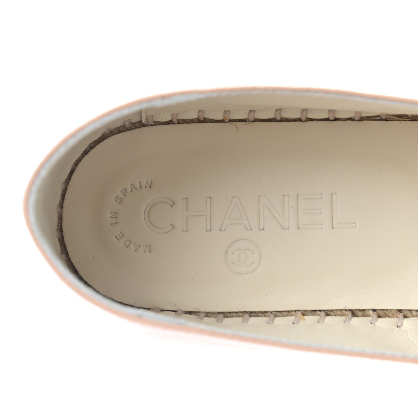 Lambskin CC Espadrilles 39 Nude