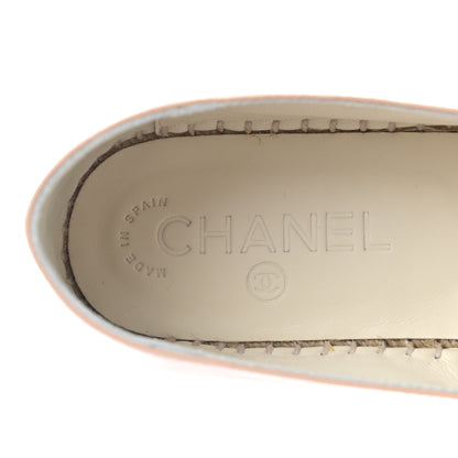 Chanel Lambskin CC Espadrilles 39 Nude 6 of 8