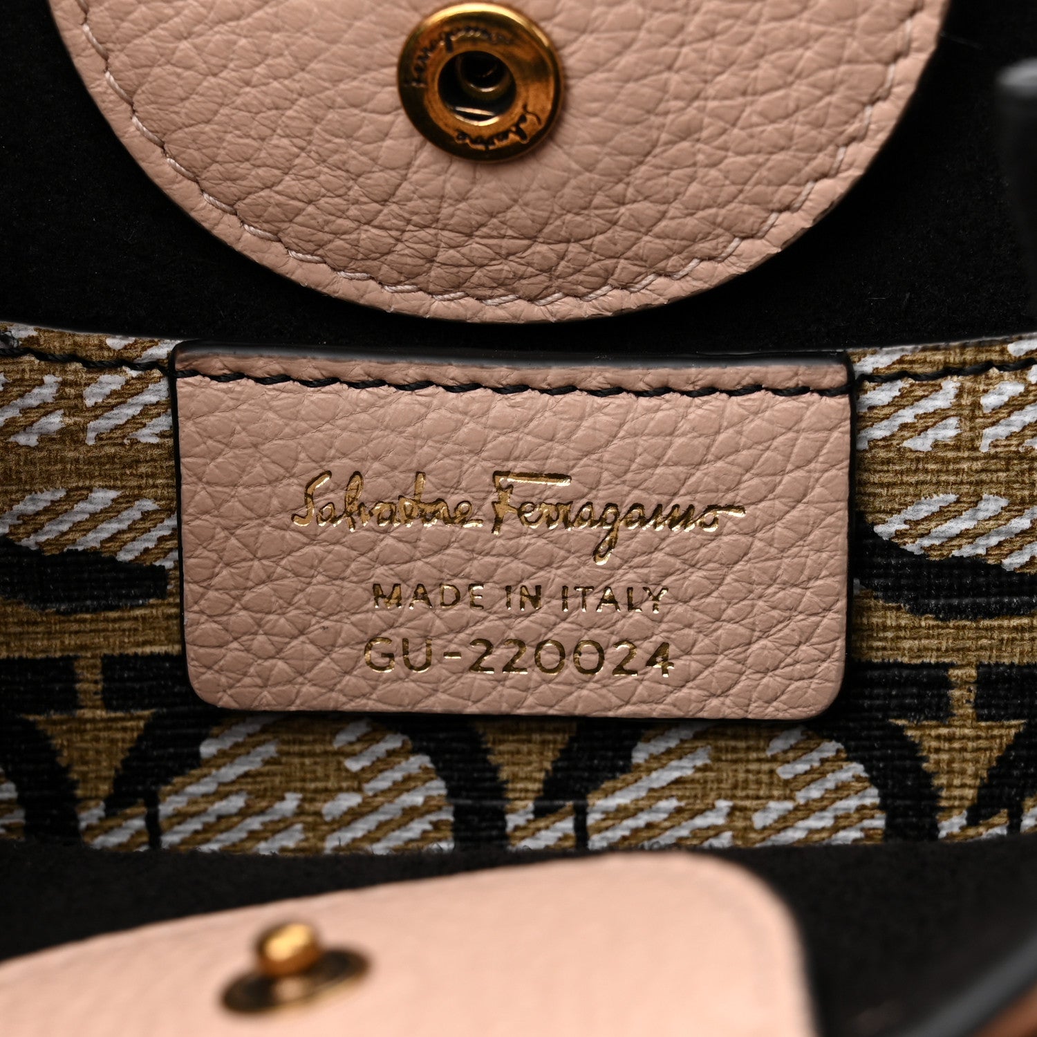 Salvatore Ferragamo Tumbled Calfskin Gancini Mini Bag Amaretti 6 of 8