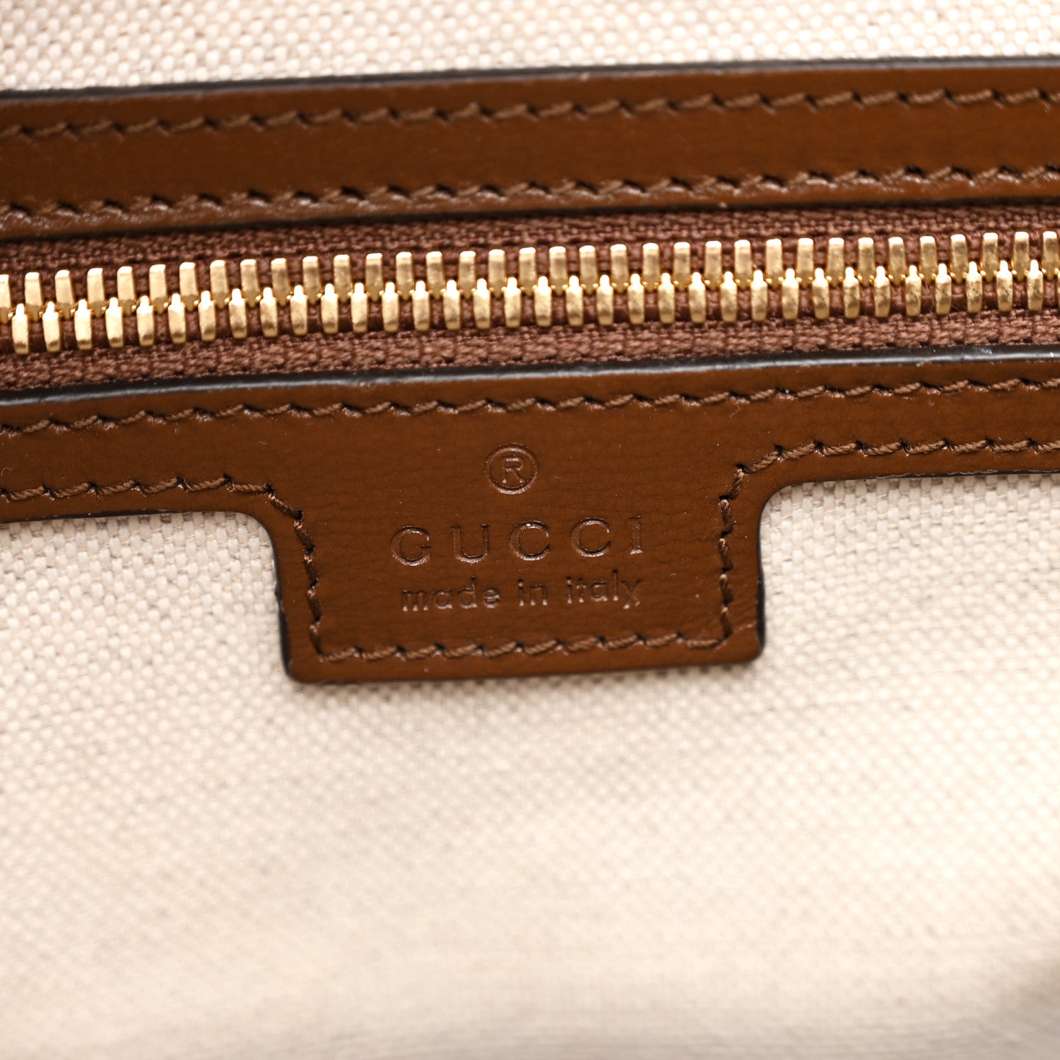 Gucci GG Supreme Monogram Azalea Calfskin Retro Interlocking G Buckle Backpack Beige Ebony Brown Sugar 5 of 9