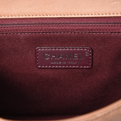Chanel Caviar Iridescent Calfskin Quilted Medium Daily Carry Messenger Brown 5 of 19