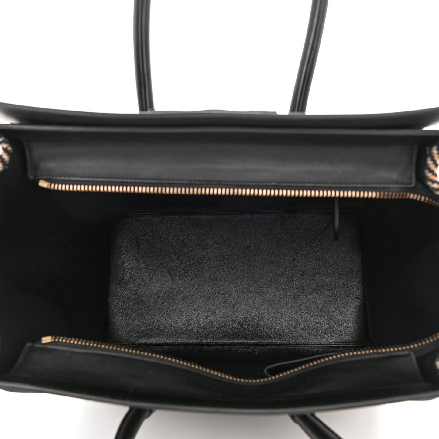 Twill Smooth Calfskin Mini Luggage Dune Black