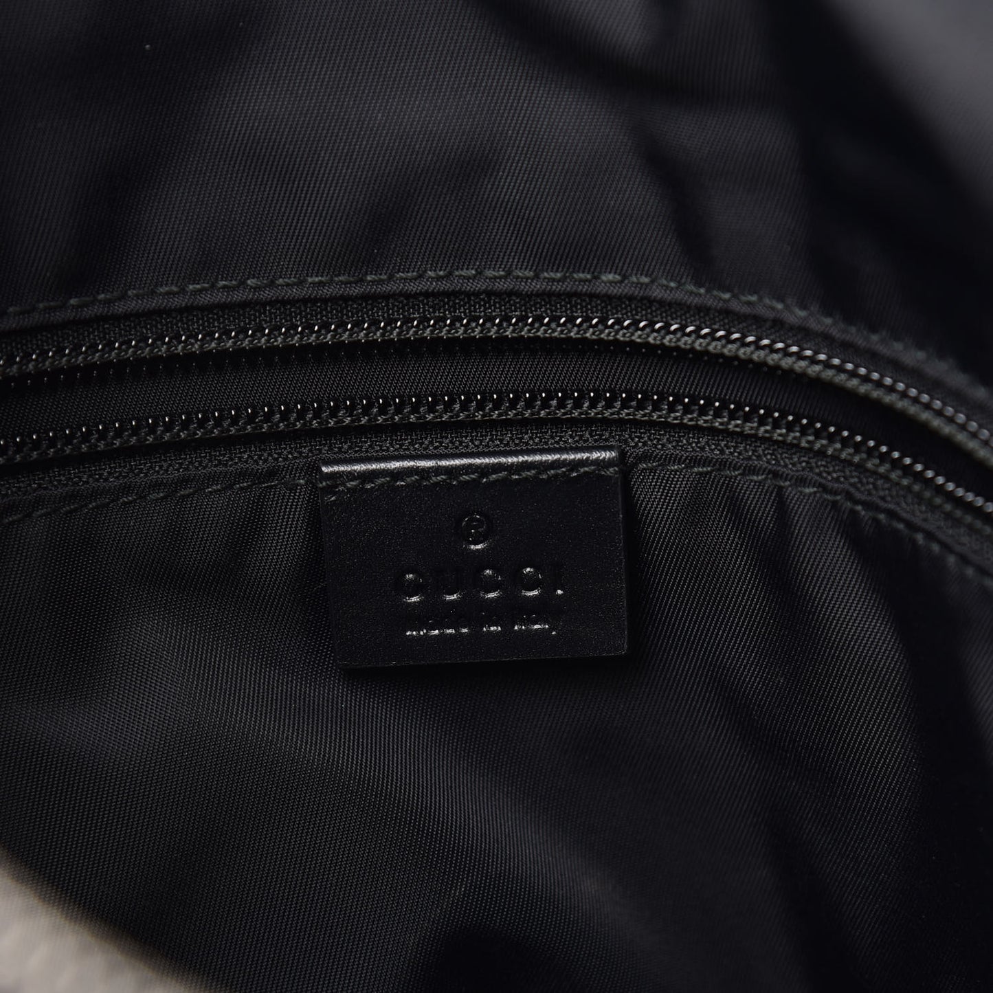 GG Supreme Monogram Web Messenger Bag Black