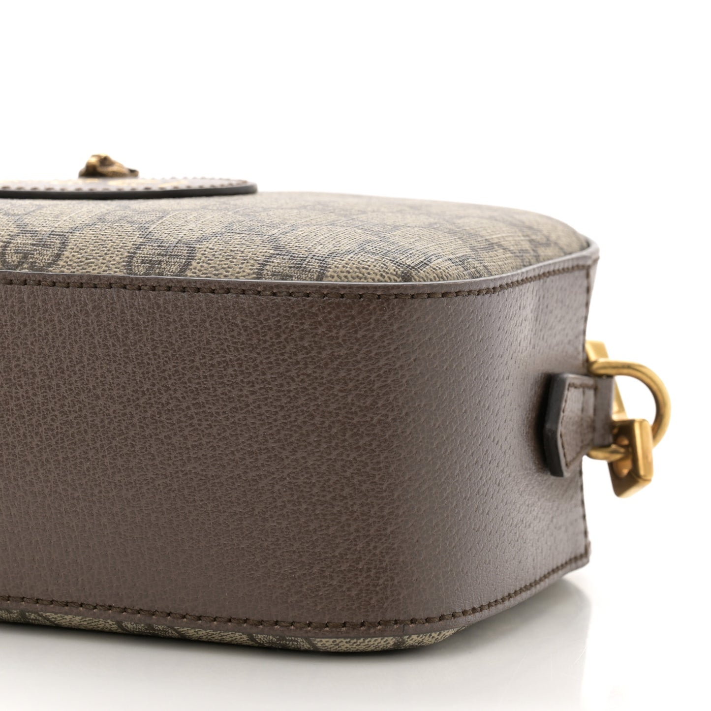 GG Supreme Monogram Web Neo Vintage Shoulder Bag Beige New Acero Crop