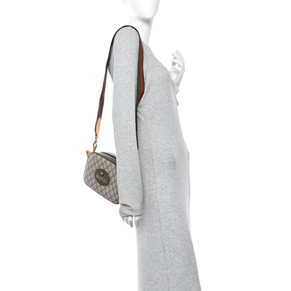 Gucci GG Supreme Monogram Web Neo Vintage Shoulder Bag Beige New Acero Crop 2 of 11