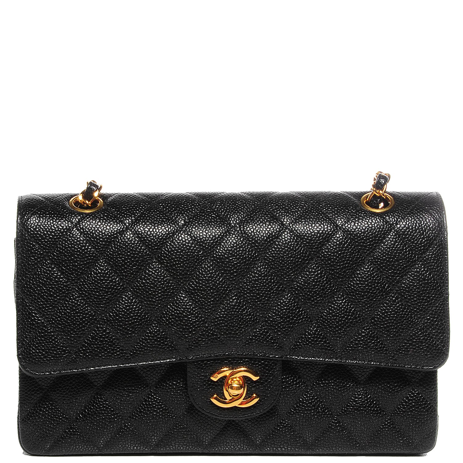 Chanel Caviar Quilted Medium Double Flap Black 1 of 9