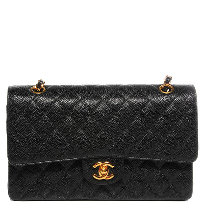 Chanel Caviar Quilted Medium Double Flap Black 1 of 9