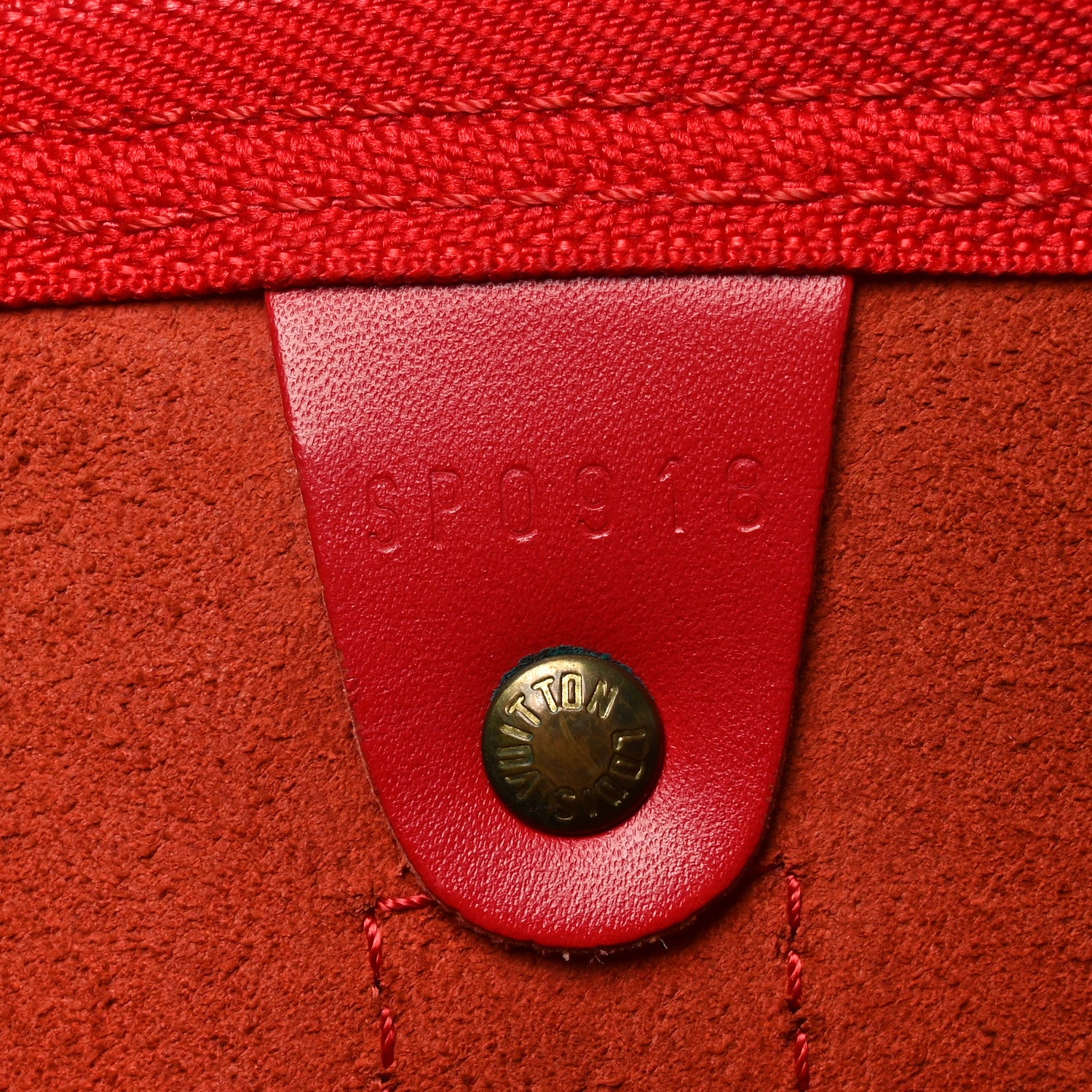 Louis Vuitton Epi Keepall 50 Castillan Red 5 of 8