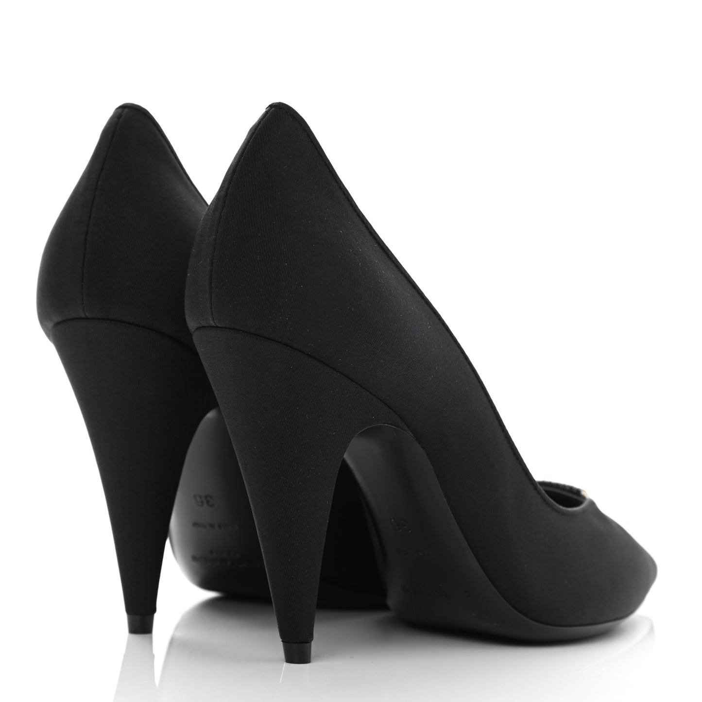 Canvas Faille Paris 95 Pumps 36 Black