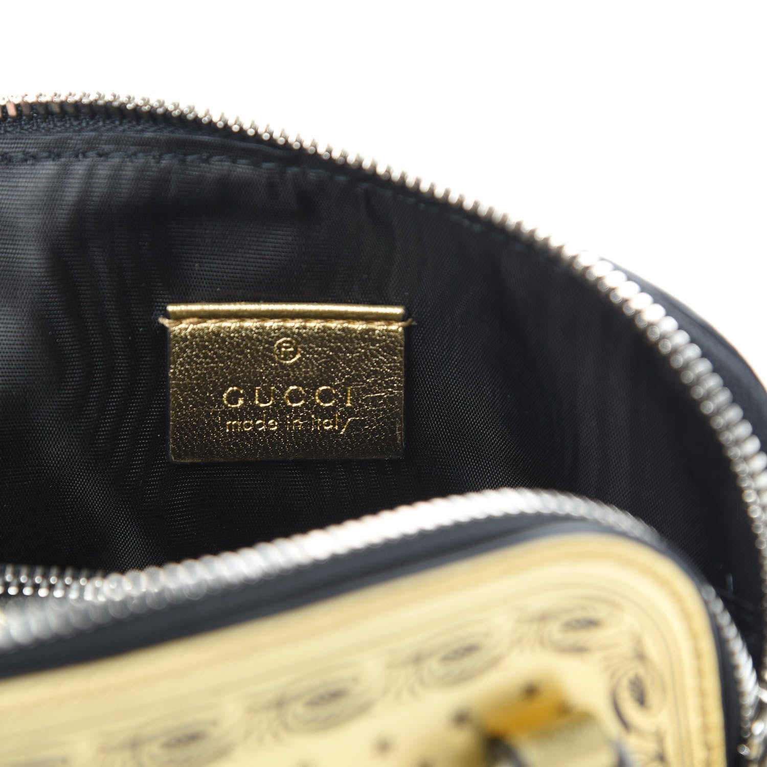 Gucci X SEGA Calfskin GUCCY Stars Mini Dome Shoulder Bag Gold 6 of 11
