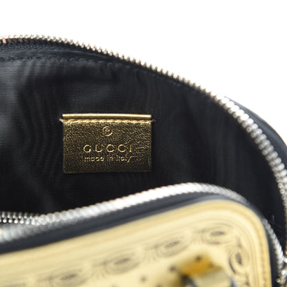 Gucci X SEGA Calfskin GUCCY Stars Mini Dome Shoulder Bag Gold 6 of 11