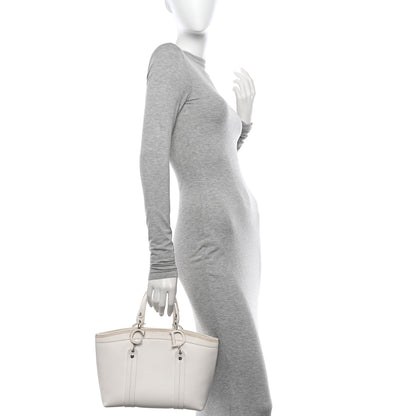 Christian Dior Grained Calfskin Small Dome Bag White 2 of 13