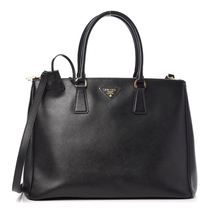 Prada Saffiano Large Galleria Double Zip Tote Black 1 of 15