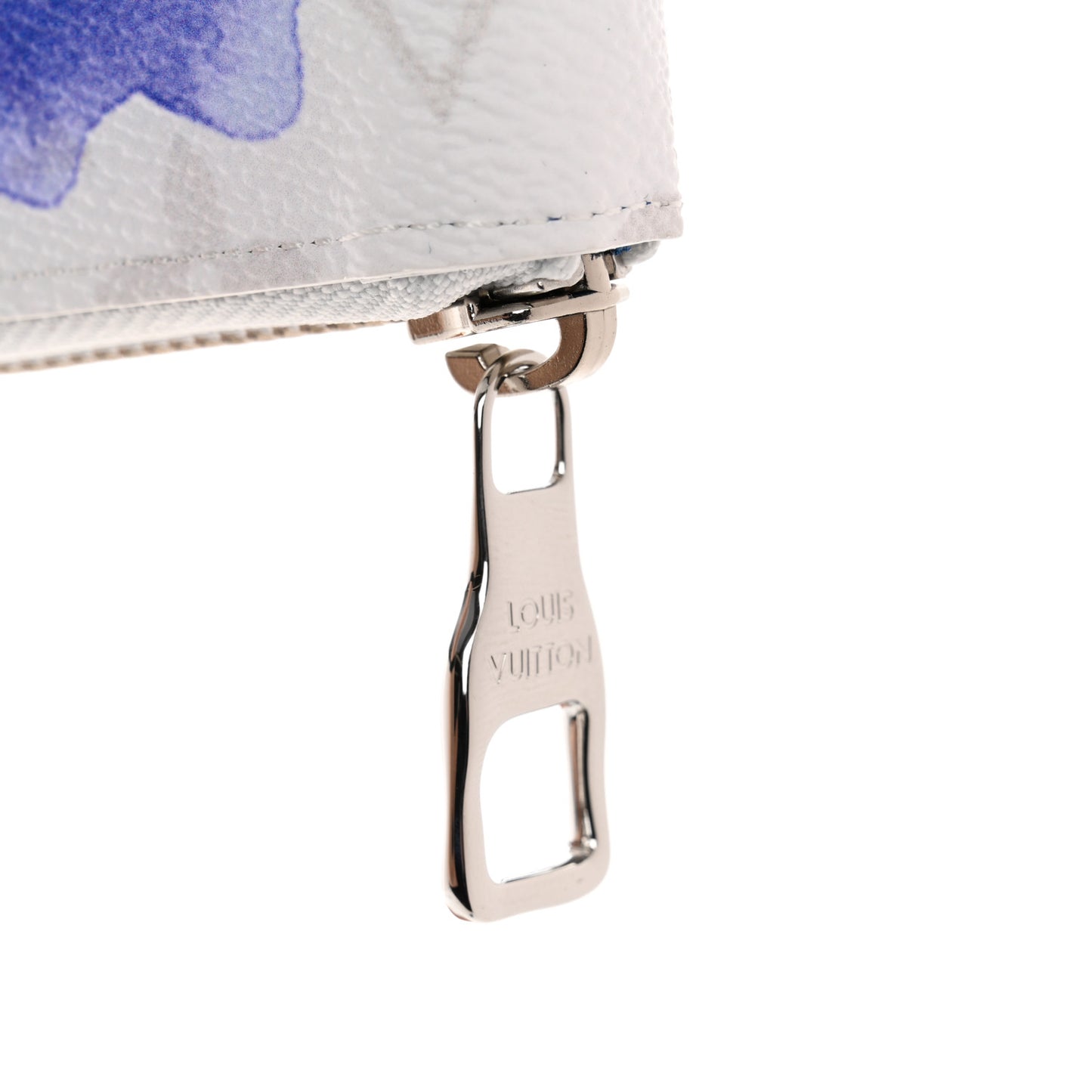 Monogram Watercolor Vertical Zippy Wallet