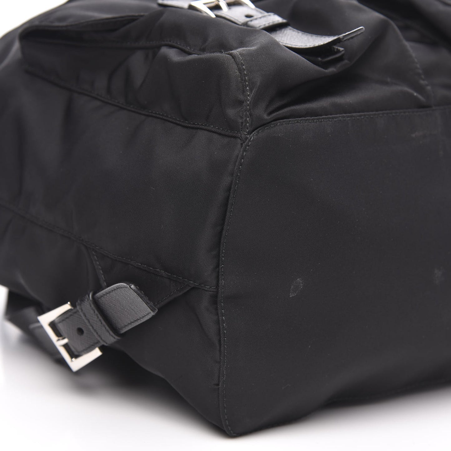 Tessuto Nylon Saffiano Medium Backpack Black