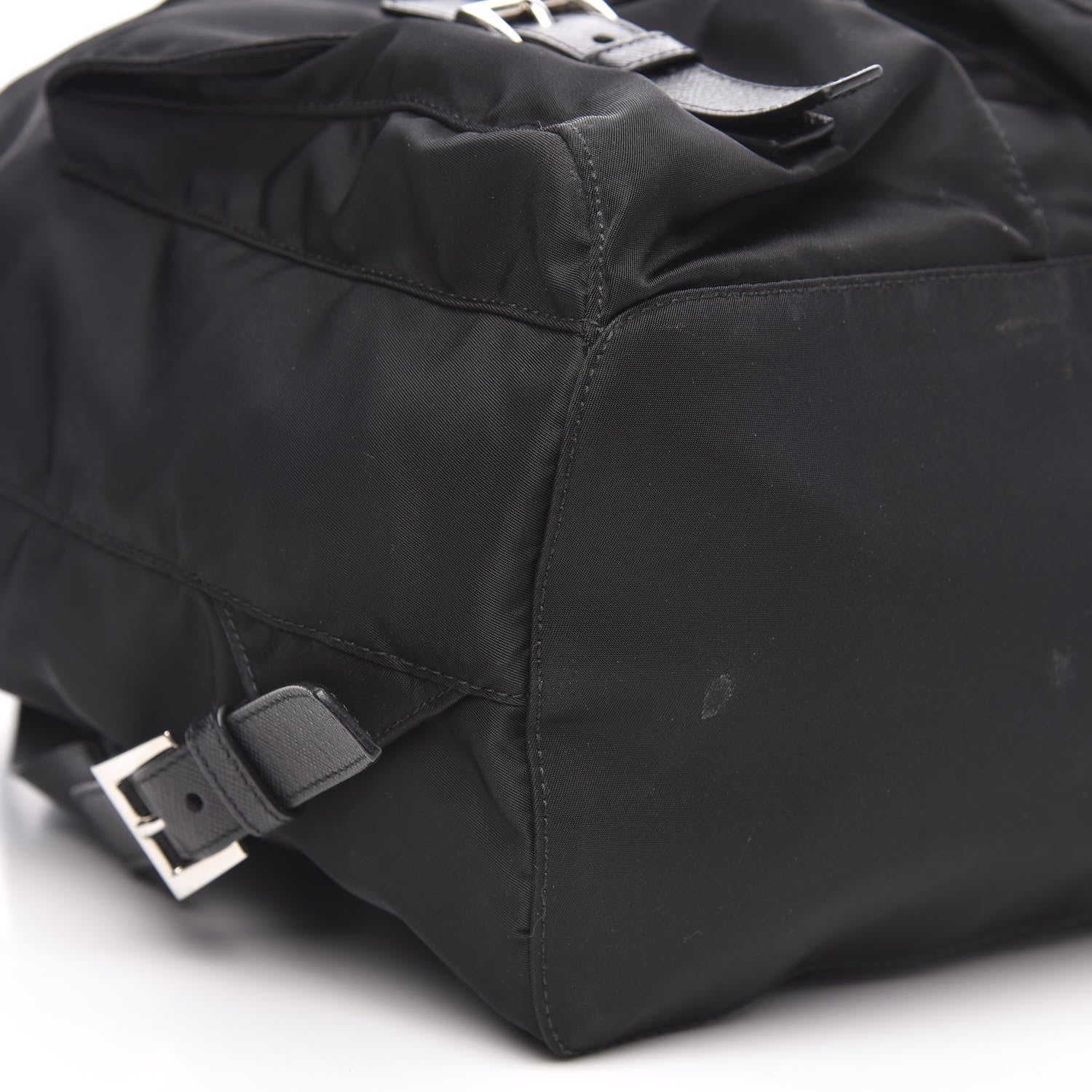 Prada Tessuto Nylon Saffiano Medium Backpack Black 7 of 9