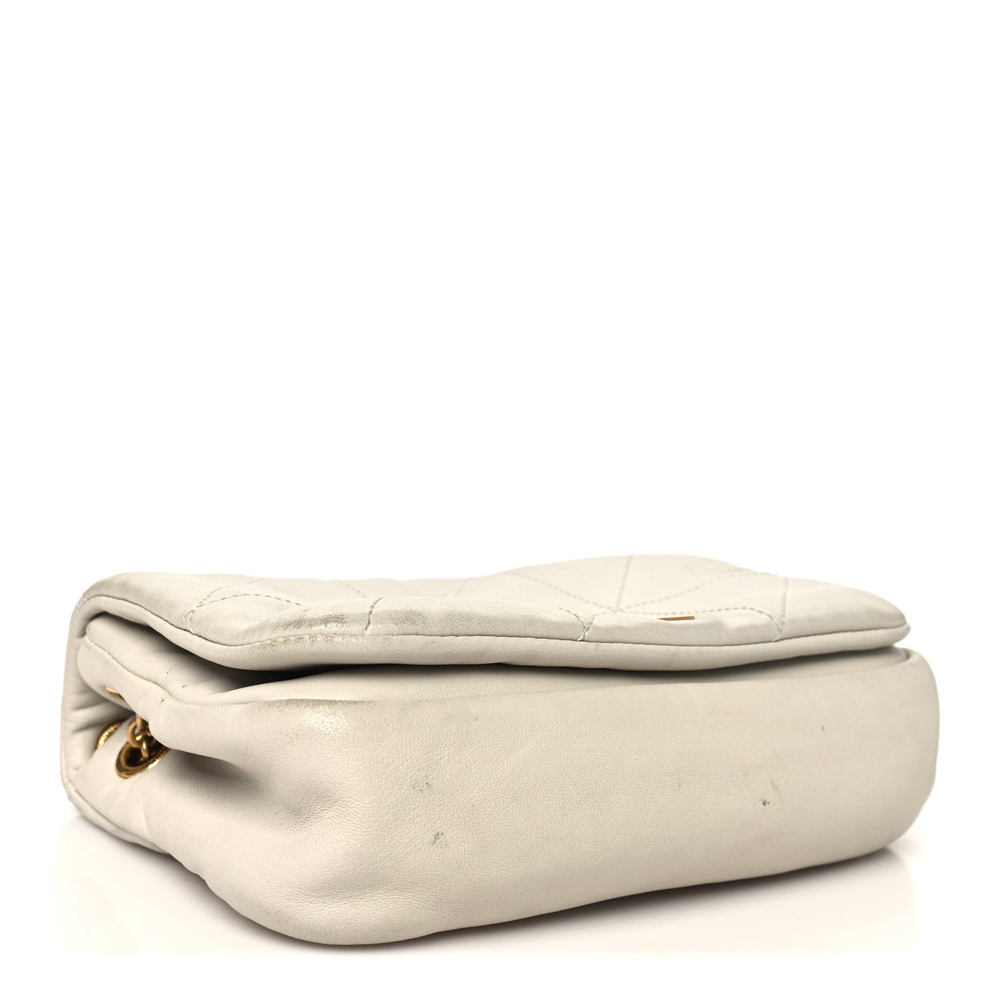 Lambskin Matelasse Monogram Mini Jamie 4.3 Crema Soft