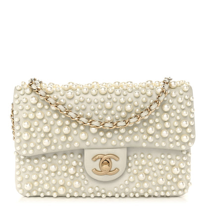 Chanel Lambskin Pearls Flap White 1 of 11