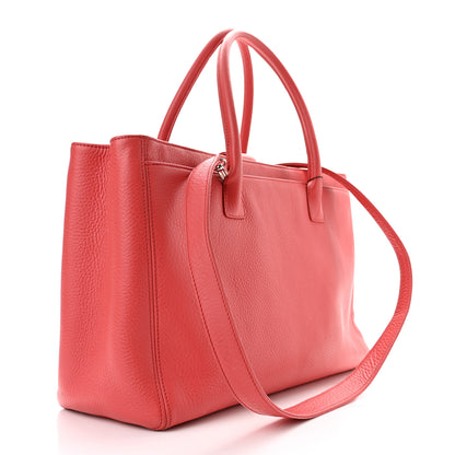 Chanel Calfskin Cerf Executive Shopper Tote Coral 4 of 11